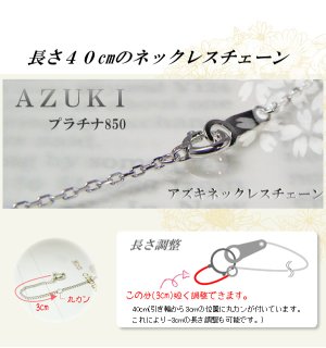 画像5: 【送料無料】誕生石12ヶ月が選べるイニシャルPTペンダント[40cm プラチナアズキチェーンネックレス]【レディース】【ジュエリー】【アクセサリー】※ダイヤモンドのみ32800円（税込）