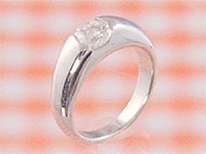 画像1: 赤ちゃんに幸運を運ぶ小さな指輪　プリモ　プラチナベビーリング　ダイアモンド