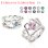 画像1: 天然宝石ベビーリング プリンセス Pt900 プラチナ/ダイヤモンド選択は1,000円追加 (1)