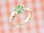 画像1: 愛あるファーストプレゼントに誕生指輪を　K18ゴールドジュエルベビーリング　エメラルド (1)