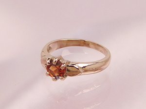 画像1: 愛あるファーストプレゼントに誕生指輪を K10ピンクゴールド ジュエルベビーリング [ガーネット]