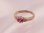 画像1: 愛あるファーストプレゼントに誕生指輪を K10ピンクゴールド ジュエルベビーリング [ルビー] (1)