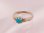画像1: 愛あるファーストプレゼントに誕生指輪を K10ピンクゴールド ジュエルベビーリング [ターコイズ] (1)