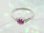 画像1: 愛あるファーストプレゼントに誕生指輪を K10ホワイトゴールド ジュエルベビーリング [ルビー] (1)