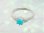 画像1: 愛あるファーストプレゼントに誕生指輪を K10ホワイトゴールド ジュエルベビーリング [ターコイズ] (1)