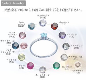 画像6: サイズちょっと大きめベビーリング シンフォニー プラチナ900 お好みの誕生石がお選び頂けます。※ダイヤモンドは追加料金が掛かります。