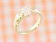 画像1: 愛あるファーストプレゼントに誕生指輪を　K18ゴールドジュエルベビーリング　オパール (1)