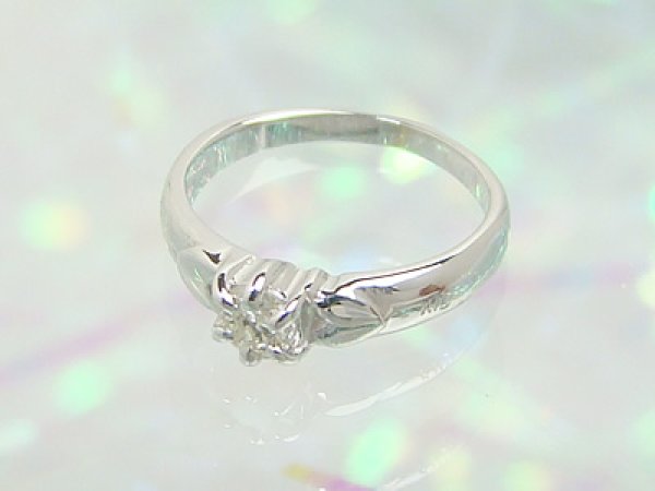 画像1: 愛あるファーストプレゼントに誕生指輪を　プラチナジュエルベビーリング　ダイアモンド (1)